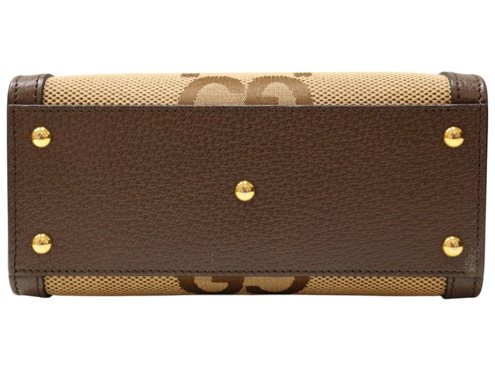 Gucci Bag Leather Brown GG Diana Jumbo Handbag - Picture 5 of 9